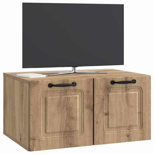 Fali TV szekrény Kézműves Tölgy 59,5 x 41 x 30 cm Szerelt Fa