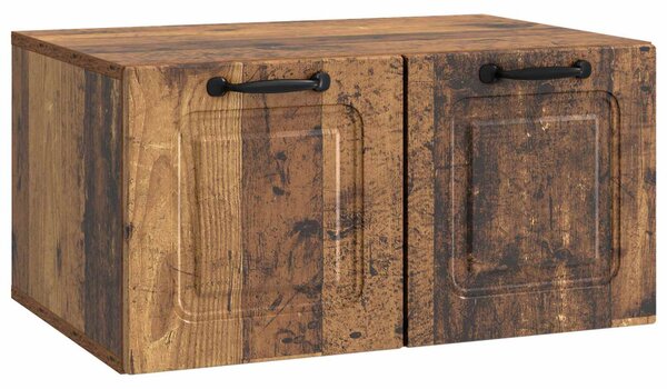 Fali TV szekrény Antik Fa 59,5 x 41 x 30 cm Szerelt Fa