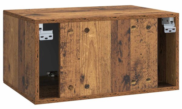 Fali TV szekrény Antik Fa 59,5 x 41 x 30 cm Szerelt Fa