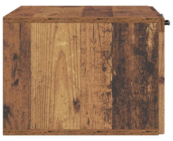 Fali TV szekrény Antik Fa 59,5 x 41 x 30 cm Szerelt Fa