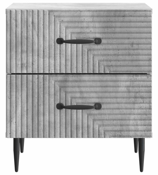 Éjjeliszekrény Betonszürke 43 x 34,5 x 47,5 cm Szerelt Fa