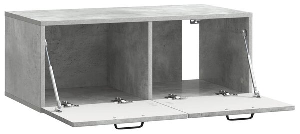 Fali TV szekrény Betonszürke 78,5 x 41 x 30 cm Szerelt Fa