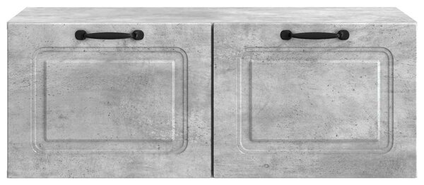 Fali TV szekrény Betonszürke 78,5 x 41 x 30 cm Szerelt Fa
