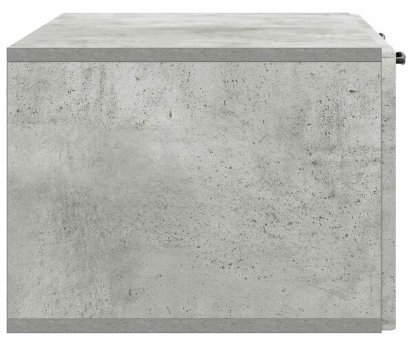 Fali TV szekrény Betonszürke 78,5 x 41 x 30 cm Szerelt Fa