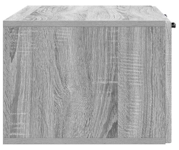 Fali TV szekrény Szürke Sonoma 78,5 x 41 x 30 cm Szerelt Fa