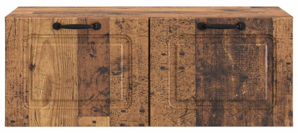 Fali TV szekrény Antik Fa 78,5 x 41 x 30 cm Szerelt Fa