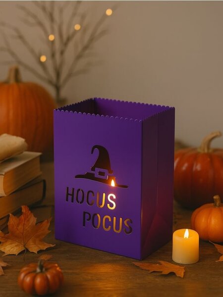 Sinsay - Álló Halloween LED dekoráció boszorkánykalap motívummal - ibolyaszínű