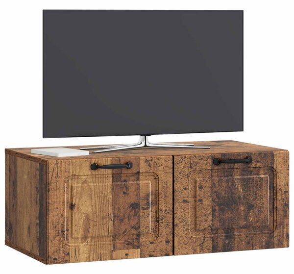 Fali TV szekrény Antik Fa 78,5 x 41 x 30 cm Szerelt Fa