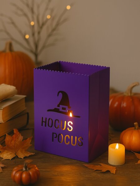 Sinsay - Álló Halloween LED dekoráció boszorkánykalap motívummal - ibolyaszínű