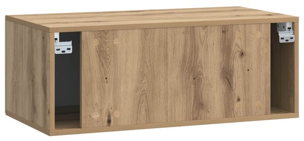 Fali TV szekrény Kézműves Tölgy 78,5 x 41 x 30 cm Szerelt Fa