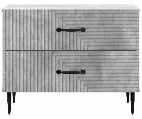 Éjjeliszekrény Betonszürke 62 x 34,5 x 47,5 cm Szerelt Fa