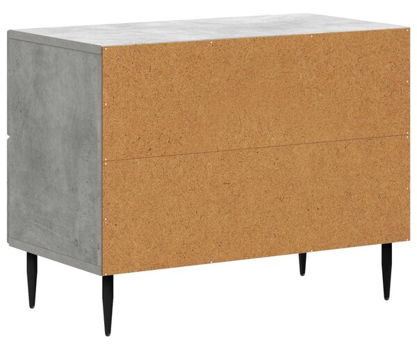 Éjjeliszekrény Betonszürke 62 x 34,5 x 47,5 cm Szerelt Fa
