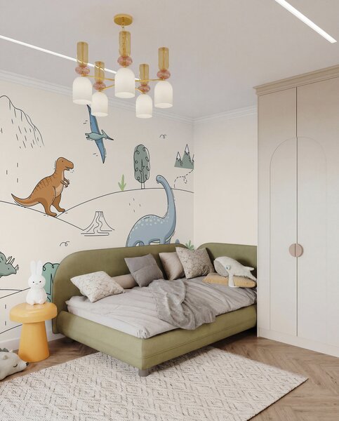 Fotótapéta Színes dinoszauruszok a dombokon, Gyerek fotótapéta, Gyerek fotótapéta dinoszauruszok, w00637 : Uwalls.hu