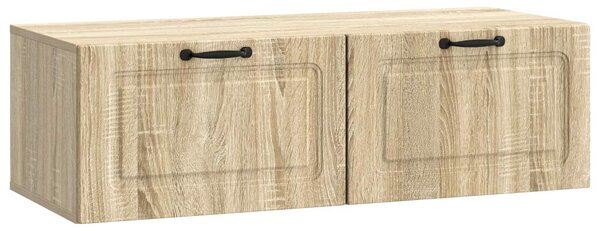 Fali TV szekrény Sonoma Tölgy 98 x 41 x 30 cm Szerelt Fa