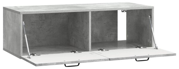 Fali TV szekrény Betonszürke 98 x 41 x 30 cm Szerelt Fa