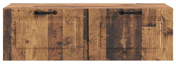 Fali TV szekrény Antik Fa 98 x 41 x 30 cm Szerelt Fa