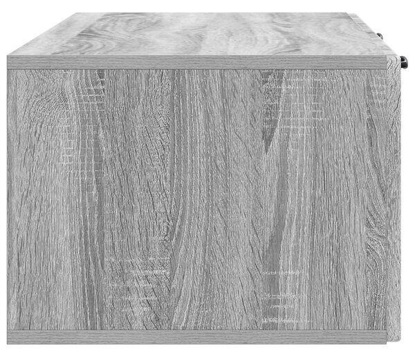 Fali TV szekrény Szürke Sonoma 98 x 41 x 30 cm Szerelt Fa