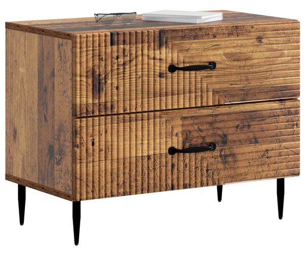 Éjjeliszekrény fiókkal Antik Fa 62 x 34,5 x 47,5 cm Szerelt Fa