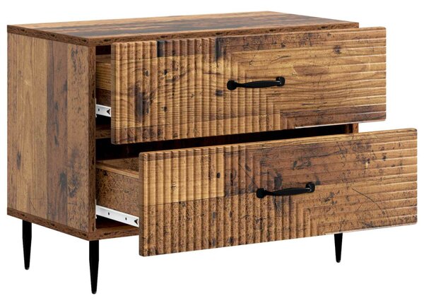 Éjjeliszekrény fiókkal Antik Fa 62 x 34,5 x 47,5 cm Szerelt Fa