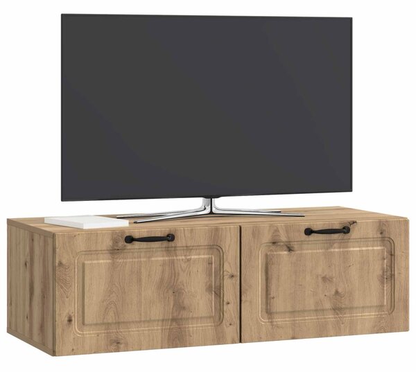 Fali TV szekrény Kézműves Tölgy 98 x 41 x 30 cm Szerelt Fa