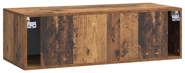 Fali TV szekrény Antik Fa 98 x 41 x 30 cm Szerelt Fa