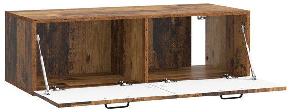 Fali TV szekrény Antik Fa 98 x 41 x 30 cm Szerelt Fa