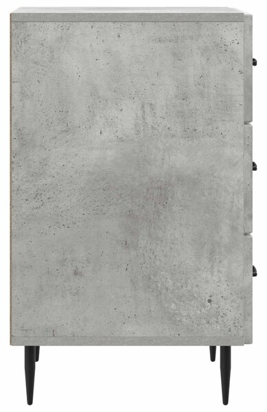Éjjeliszekrény fiókkal Betonszürke 43 x 41 x 66,5 cm Szerelt Fa