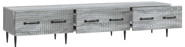 TV szekrény fiókkal Szürke Sonoma 147 x 34,5 x 30 cm Szerelt Fa