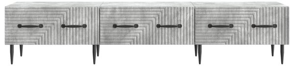 TV szekrény fiókkal Betonszürke 147 x 34,5 x 30 cm Szerelt Fa