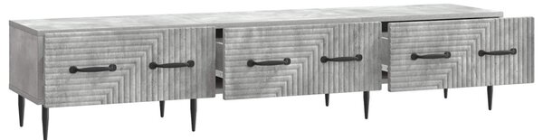 TV szekrény fiókkal Betonszürke 147 x 34,5 x 30 cm Szerelt Fa