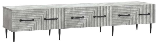 TV szekrény fiókkal Betonszürke 147 x 34,5 x 30 cm Szerelt Fa