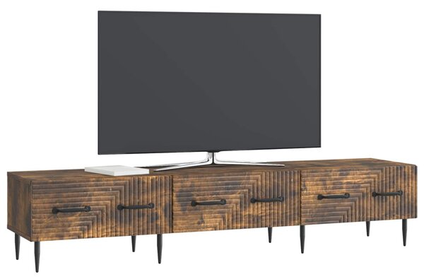 TV szekrény fiókkal Füstös Tölgy 147 x 34,5 x 30 cm Szerelt Fa