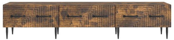 TV szekrény fiókkal Füstös Tölgy 147 x 34,5 x 30 cm Szerelt Fa