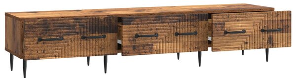 TV szekrény fiókkal Antik Fa 147 x 34,5 x 30 cm Szerelt Fa