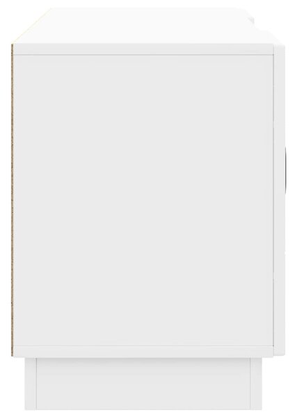 TV szekrény Magasfényű Fehér 102 x 34,5 x 47 cm Szerelt Fa