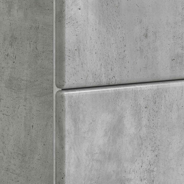 Éjjeliszekrény Betonszürke 62 x 34,5 x 47,5 cm Szerelt Fa