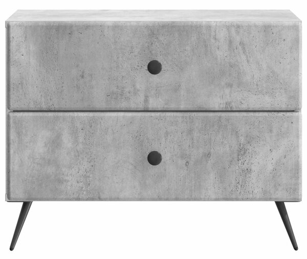 Éjjeliszekrény Betonszürke 62 x 34,5 x 47,5 cm Szerelt Fa