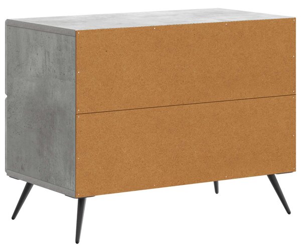 Éjjeliszekrény Betonszürke 62 x 34,5 x 47,5 cm Szerelt Fa