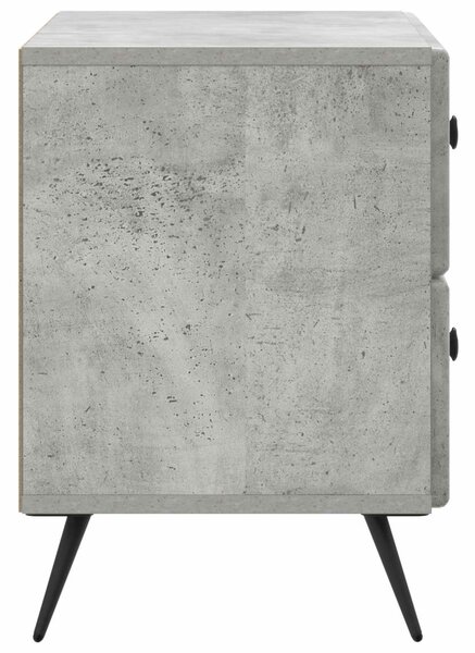 Éjjeliszekrény Betonszürke 62 x 34,5 x 47,5 cm Szerelt Fa