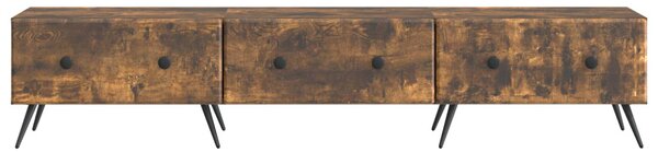 TV szekrény fiókkal Füstös Tölgy 147 x 34,5 x 30 cm Szerelt Fa