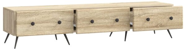 TV szekrény fiókkal Sonoma Tölgy 147 x 34,5 x 30 cm Szerelt Fa