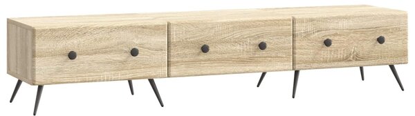 TV szekrény fiókkal Sonoma Tölgy 147 x 34,5 x 30 cm Szerelt Fa