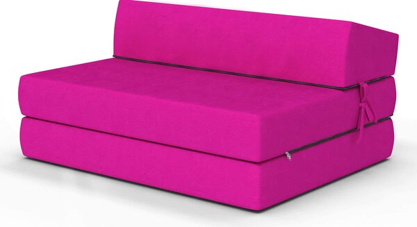Matracesen Összehajtható matrac 70x200 - rózsaszín