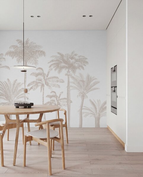 Fotótapéta Trópusi pálmafák oázisa minimális, Természet fotótapéta, w08111 : Uwalls.hu