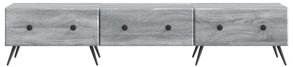 TV szekrény fiókkal Szürke Sonoma 147 x 34,5 x 30 cm Szerelt Fa