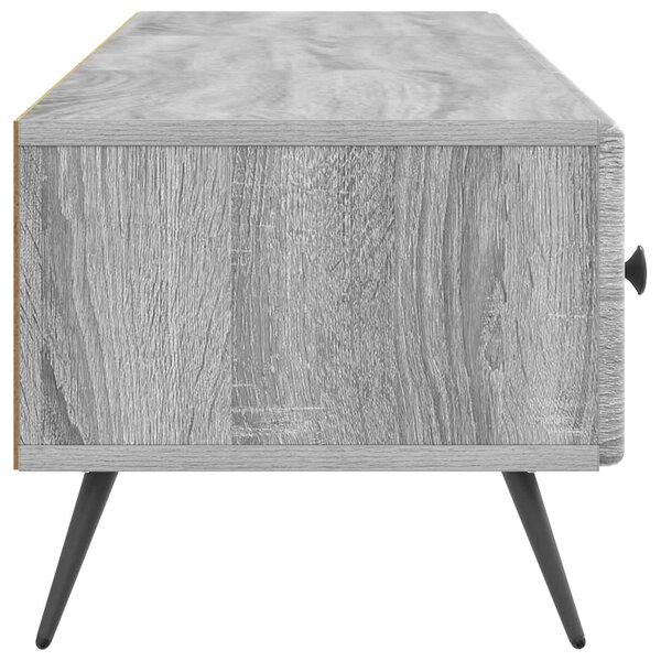 TV szekrény fiókkal Szürke Sonoma 147 x 34,5 x 30 cm Szerelt Fa