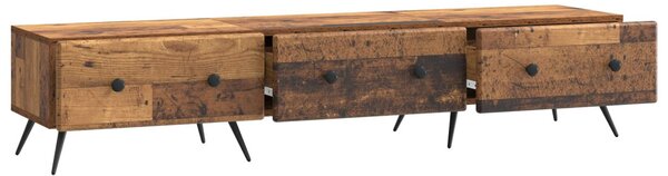 TV szekrény fiókkal Antik Fa 147 x 34,5 x 30 cm Szerelt Fa