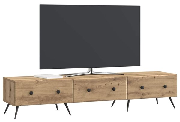TV szekrény Kézműves Tölgy 147 x 34,5 x 30 cm Szerelt Fa