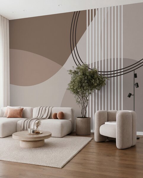 Fotótapéta Geometriai absztrakciós vonal és kör minimalizmus modern stílusban , Fotótapéta absztrakt, w08173 : Uwalls.hu