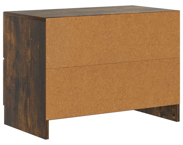 Éjjeliszekrény Füstös Tölgy 62 x 34,5 x 44,5 cm Szerelt Fa